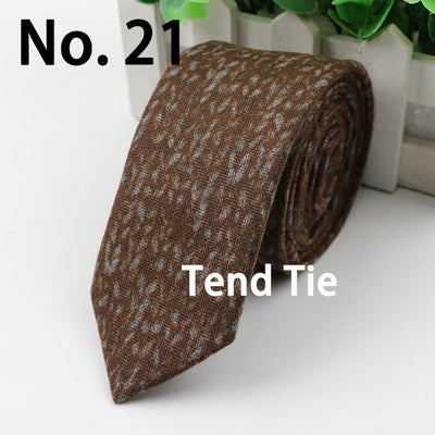 Corbata Ultra Angosta de Lana para Hombre - Elegancia Sofisticada - Image 55