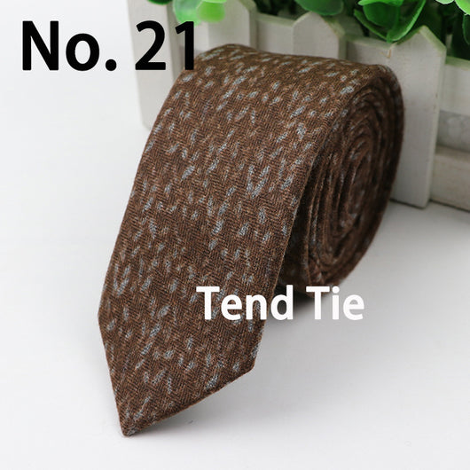 Corbata Ultra Angosta de Lana para Hombre - Elegancia Sofisticada - Image 55