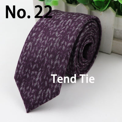 Corbata Ultra Angosta de Lana para Hombre - Elegancia Sofisticada - Image 56