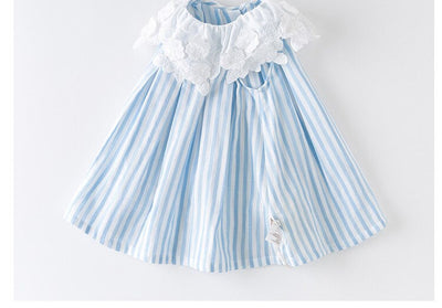 Vestido Princesa con Rayas Elegantes - Image 11