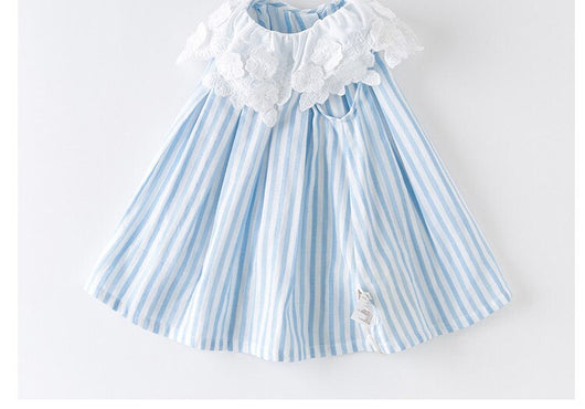 Vestido Princesa con Rayas Elegantes - Image 11