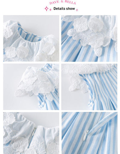 Vestido Princesa con Rayas Elegantes - Image 12