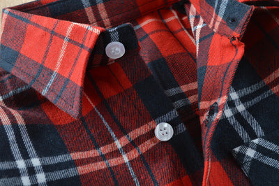Camisa Cuadriculada Infantil de Algodón para Niños y Niñas - Image 14