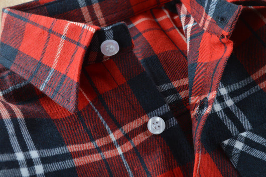 Camisa Cuadriculada Infantil de Algodón para Niños y Niñas - Image 14