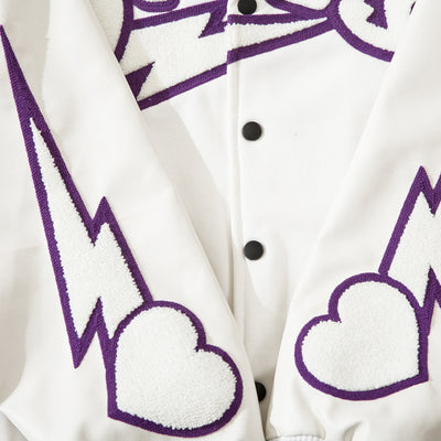 Chaqueta de Cuero con Detalles Bordados - Unisex Tendencia Urbana - Image 11