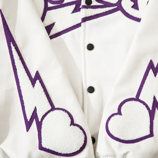 Chaqueta de Cuero con Detalles Bordados - Unisex Tendencia Urbana - Image 11