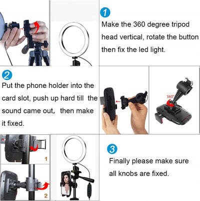 Trípode con Anillo de Luz para Celular, Compatible con iPhone - Image 10