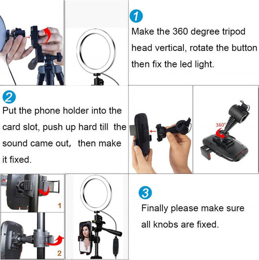 Trípode con Anillo de Luz para Celular, Compatible con iPhone - Image 10