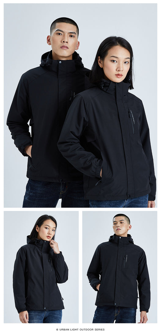 Chaqueta Impermeable de Dos Piezas para Hombre - Abrigo Cálido y Resistente - Image 15