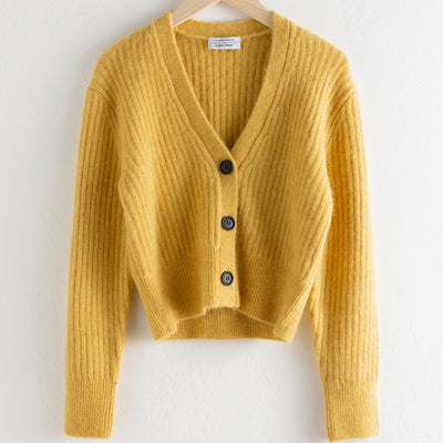 Cardigan Corto Entallado Cintura Alta Cuello V Efecto Adelgazante - Image 12