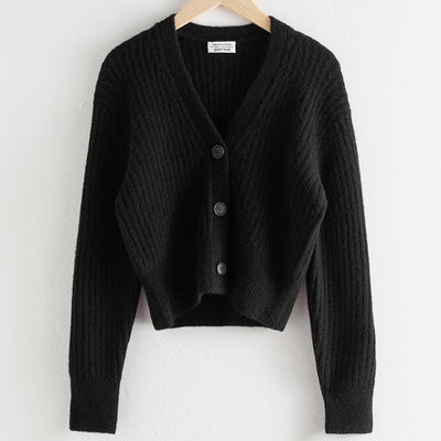 Cardigan Corto Entallado Cintura Alta Cuello V Efecto Adelgazante - Image 17