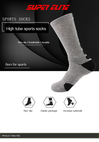 Calcetines Deportivos Altos con Suela Antideslizante y Amortiguación Reforzada - Image 13