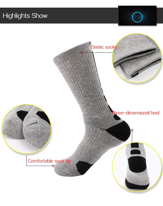 Calcetines Deportivos Altos con Suela Antideslizante y Amortiguación Reforzada - Image 15