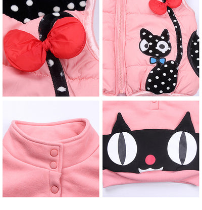 Conjunto Invernal de Tres Piezas para Niñas - Suéter y Traje de Terciopelo Acolchado - Image 19