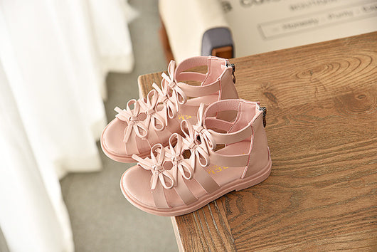 Sandalias Romanas de Cuero Suave para Niñas - Comodidad de Verano - Image 6