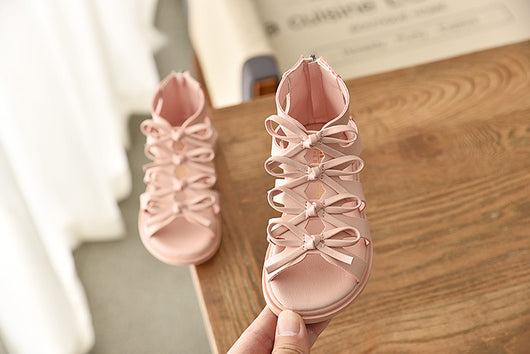 Sandalias Romanas de Cuero Suave para Niñas - Comodidad de Verano - Image 8
