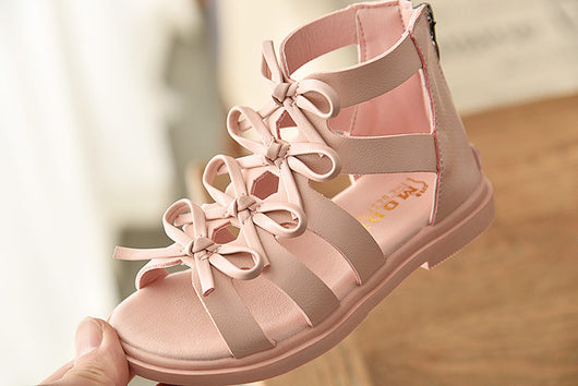 Sandalias Romanas de Cuero Suave para Niñas - Comodidad de Verano - Image 9