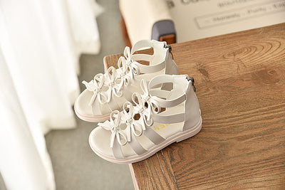 Sandalias Romanas de Cuero Suave para Niñas - Comodidad de Verano - Image 14