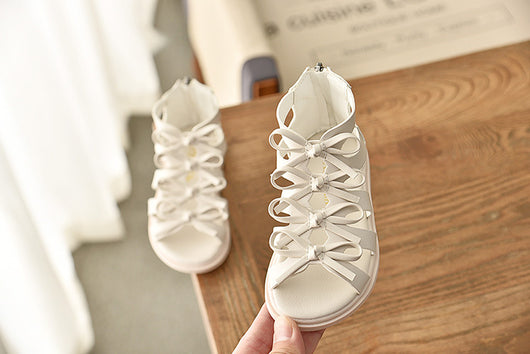 Sandalias Romanas de Cuero Suave para Niñas - Comodidad de Verano - Image 16
