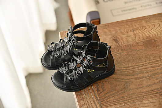 Sandalias Romanas de Cuero Suave para Niñas - Comodidad de Verano - Image 17