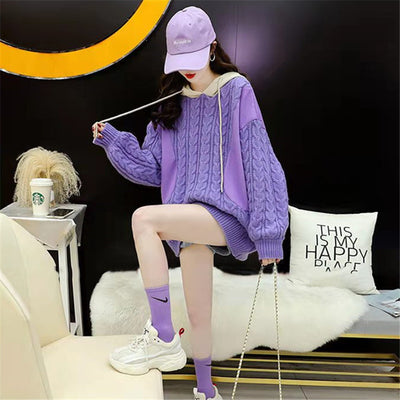Sudadera con Capucha Tallas Grandes para Mujer - Diseño Moderno con Costuras - Image 13