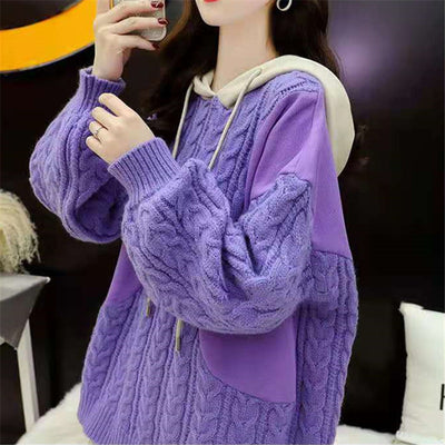 Sudadera con Capucha Tallas Grandes para Mujer - Diseño Moderno con Costuras - Image 18