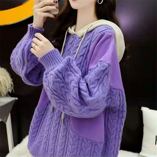 Sudadera con Capucha Tallas Grandes para Mujer - Diseño Moderno con Costuras - Image 18