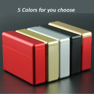 Estuche Protector para Cigarrillos de Aleación de Aluminio con 18 Espacios - Image 3