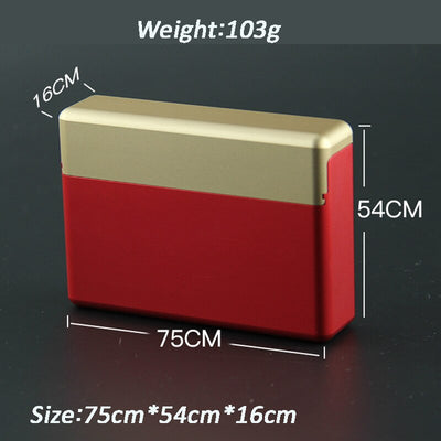 Estuche Protector para Cigarrillos de Aleación de Aluminio con 18 Espacios - Image 4