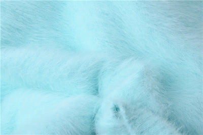 Suéter Holgado de Terciopelo Mink con Cuello Redondo y Mangas Linterna para Mujer - Image 38