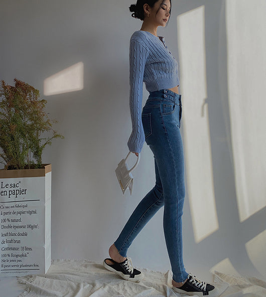Cardigan Retro de Cintura Alta y Manga Larga - Estilo Europeo y Americano - Image 14