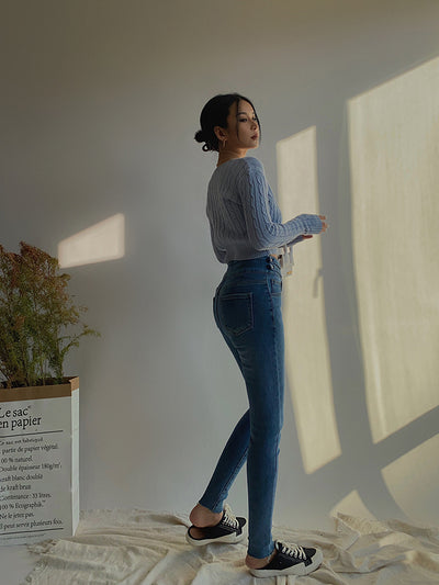Cardigan Retro de Cintura Alta y Manga Larga - Estilo Europeo y Americano - Image 17