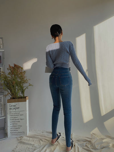 Cardigan Retro de Cintura Alta y Manga Larga - Estilo Europeo y Americano - Image 18