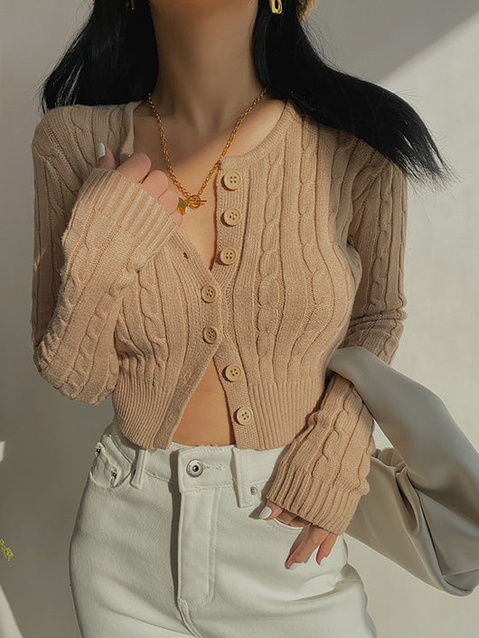 Cardigan Retro de Cintura Alta y Manga Larga - Estilo Europeo y Americano - Image 20