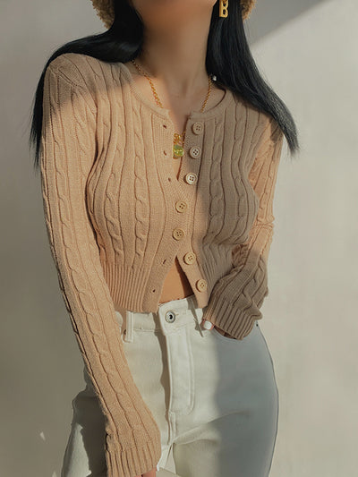 Cardigan Retro de Cintura Alta y Manga Larga - Estilo Europeo y Americano - Image 21