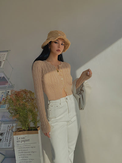 Cardigan Retro de Cintura Alta y Manga Larga - Estilo Europeo y Americano - Image 23