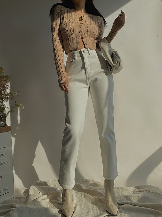 Cardigan Retro de Cintura Alta y Manga Larga - Estilo Europeo y Americano - Image 27