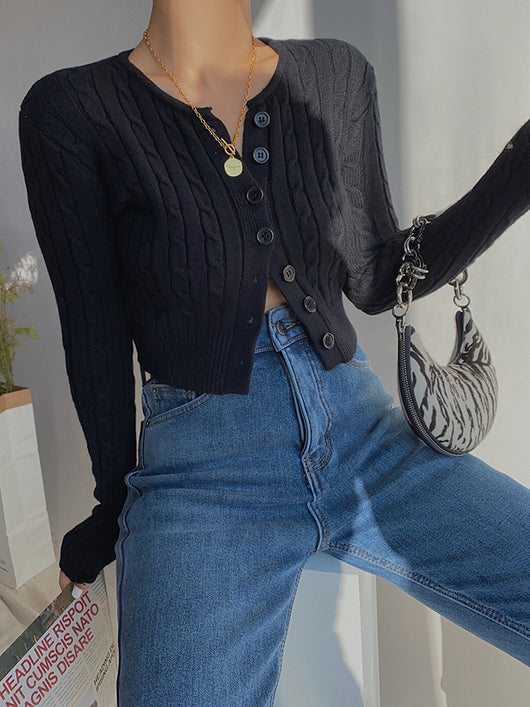 Cardigan Retro de Cintura Alta y Manga Larga - Estilo Europeo y Americano - Image 35
