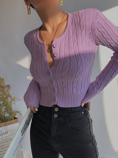 Cardigan Retro de Cintura Alta y Manga Larga - Estilo Europeo y Americano - Image 52