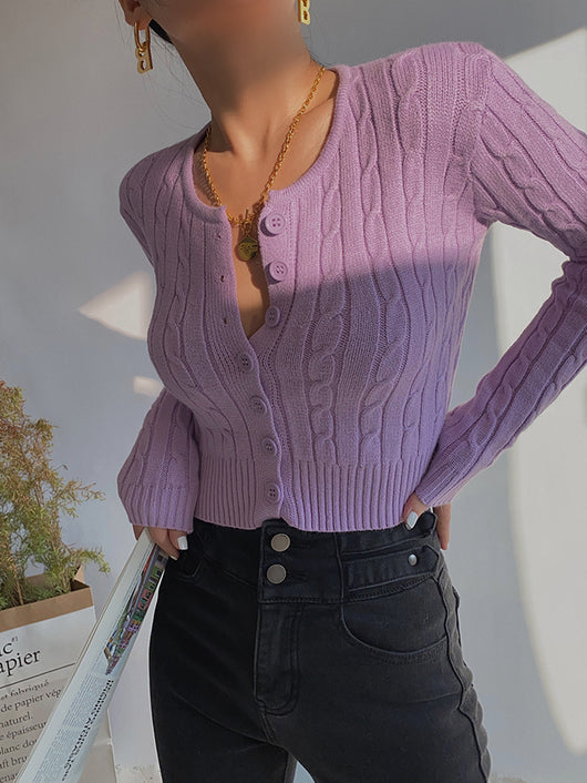 Cardigan Retro de Cintura Alta y Manga Larga - Estilo Europeo y Americano - Image 52
