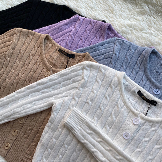 Cardigan Retro de Cintura Alta y Manga Larga - Estilo Europeo y Americano - Image 57