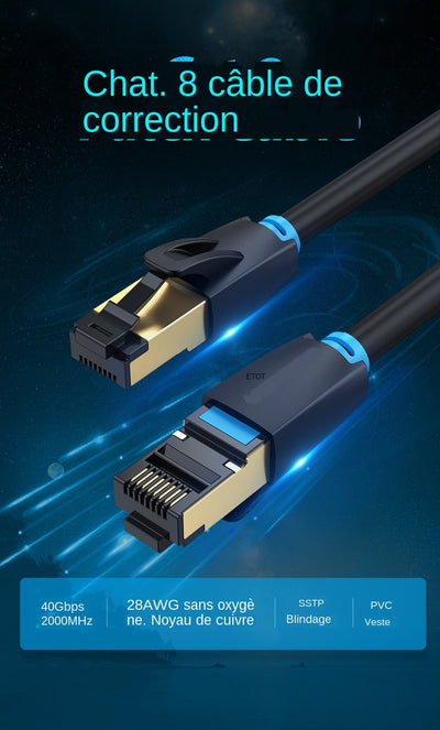 Cable de Red CAT8 10G - Conector de Alta Velocidad para Gaming y Streaming - Image 7