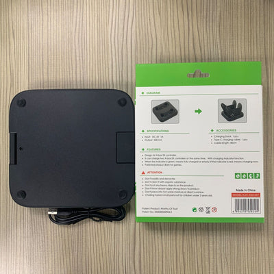 Black dual charging dock for Xbox Series S/X wireless controllers, featuring two dedicated charging slots. - Image 9