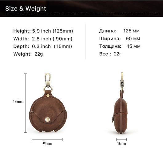 Estuche para Audífonos de Cuero Crazy Horse - Image 10