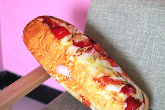Almohada 3D Pan Mantequilla Jamón Sésamo - Peluche Gigante para Niños - Image 26