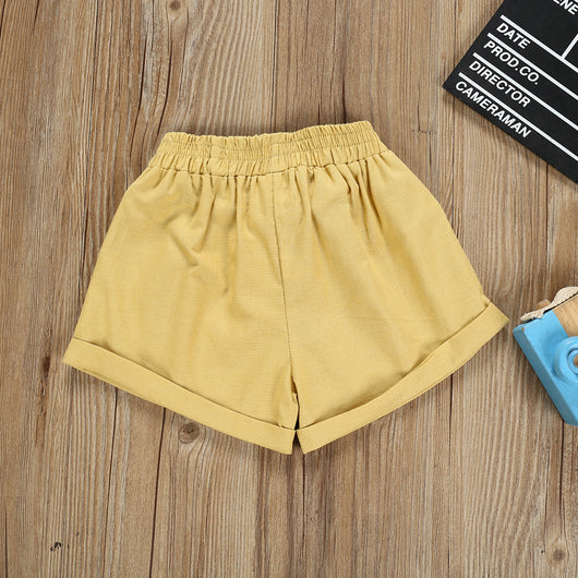 Shorts de Colores Sólidos para Niños - Image 18
