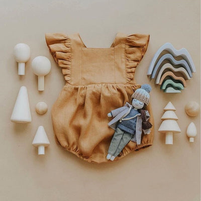 Enterizo Infantil de Lino y Algodón con Diseño Triangular - Image 11