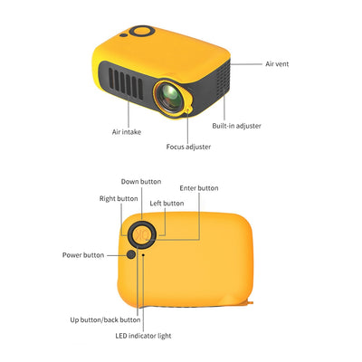 Proyector Portátil 1080p 800 Lúmenes - Cine en Casa con Tecnología Eye-Care - Image 18