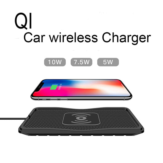 Cargador Inalámbrico Antideslizante para Auto Compatible con Apple - Image 9