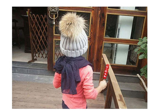 Gorro Infantil de Lana con Pompón para Otoño e Invierno - Image 27